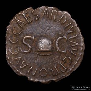 Caligula (37-41AD) AE Quadrans. Rome mint ... 