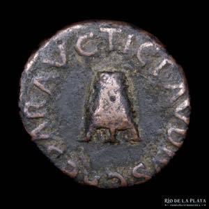 Claudius (41-54AD) AE Quadrans. Rome mint ... 