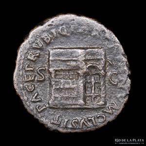 Nero (54-68AD) AE As, Rome mint. 26.7mm; ... 