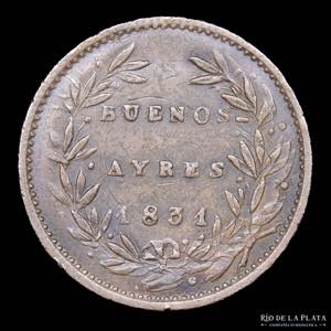 Argentina. Buenos Aires. 5/10 Real 1831 ... 