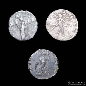 Claudius II Gothicus (268-270AD) Lot of 3 AR ... 