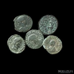 Rome. Crispus (317-326AD). Lot x 5 coins, ... 