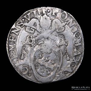 Papal States. Clement VIII (1592-1605) AR ... 