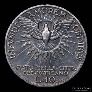 Papal States. Sede Vacante (1939) 10 Lire ... 
