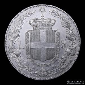 Italy (Kingdom) Umberto I (1878-1900) 5 Lire ... 