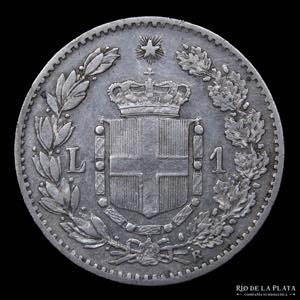 Italy (Kingdom) Umberto I (1878-1900) 1 Lira ... 