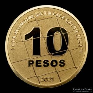 Argentina. 10 pesos 2021. FIFA World Cup ... 