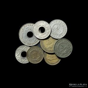 British West Africa. Lote x 8 monedas ... 