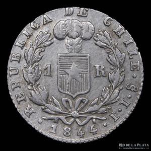 Chile. 1 Real 1844 IJ. ... 