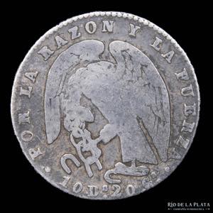 Chile. 2 Reales 1846 IJ KM100. AG.902; 22mm; ... 