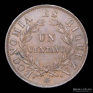 Chile. 1 Centavo 1853. CU; 28.0mm; 10.00g. ... 