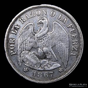 Chile. 1 Peso 1867 So. ... 