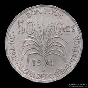 Guadalupe. 50 Centimes ... 