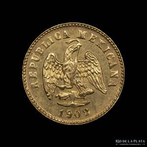 México. 1 Peso 1902 Mo M. AU.875; 14mm; ... 