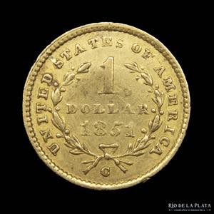 USA. 1 Dollar 1851. ... 