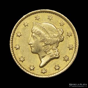 USA. 1 Dollar 1851. Liberty Head. AU.900; ... 