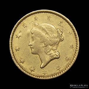 USA. 1 Dollar 1851. Liberty Head. AU.900; ... 