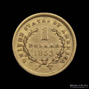 USA. 1 Dollar 1853. ... 