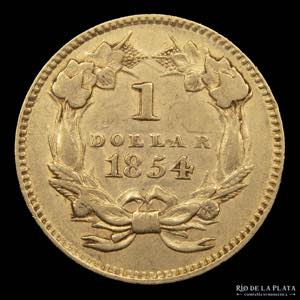USA. 1 Dollar 1854. ... 
