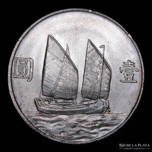 China (República) 1 Yuan 1934. AG.880; ... 