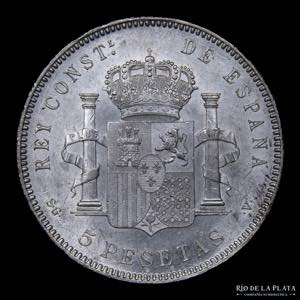 España. Alfonso XIII (1886-1931). 5 Pesetas ... 