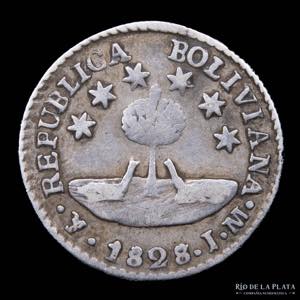 Bolivia. 1/2 Sol 1828/7 ... 