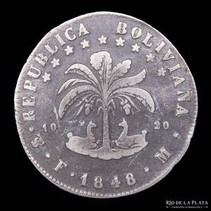 Bolivia. 8 Soles 1848 ... 