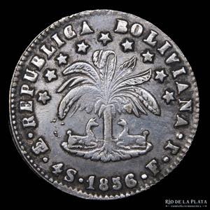 Bolivia. 4 Soles 1856 ... 