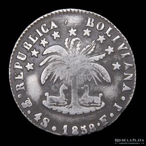 Bolivia. 4 Soles 1858 ... 