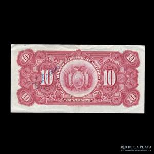 Bolivia. Banco Central. 10 Bolivianos 1928. ... 