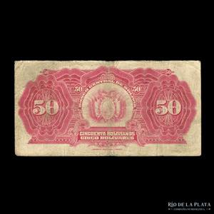 Bolivia. Banco Central. 50 Bolivianos 1928. ... 
