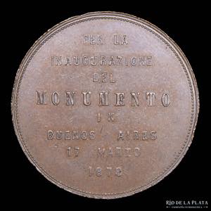 Argentina. 1878. Giuseppe Mazzini. Monumento ... 