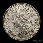 Argentina. 10 Centavos 1883. AG.900, 18.3mm; ... 