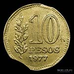 Argentina. Serie Pesos Ley - ERROR. 10 Pesos ... 
