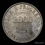 Brasil. 2000 Reis 1906. AG.900, 33.2mm; ... 