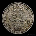 Brasil. 500 Reis 1913 A. AG.900, 22.0mm; ... 