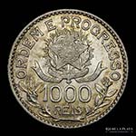 Brasil. 1000 Reis 1913 A. AG.900, 26.2mm; ... 