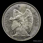 Chile. 20 Centavos 1916. AG.450, 21.5mm; ... 
