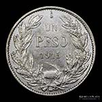 Chile. 1 Peso 1915. ... 