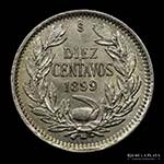 Chile. 10 Centavos 1899. ... 