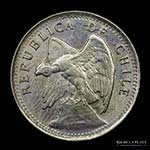 Chile. 10 Centavos 1919. AG.400, 17.0mm; ... 