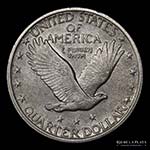 Estados Unidos. 25 Cents Standing Liberty ... 