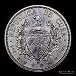 Cuba. 1 Peso 1897. AG.900, 35.5mm; 22.50g. ... 