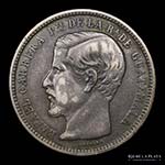 Guatemala. 1  Peso 1863 R. AG.903, 36.8mm; ... 