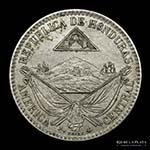 Honduras. 1/4 Real 1870 A. Cu-Ni, 20.3mm; ... 