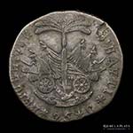 Haití. 25 Centimes 1818 AN 15. AG, 20.0mm; ... 