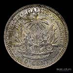 Haití. 20  Centimes 1895. AG.835, 23.0mm; ... 