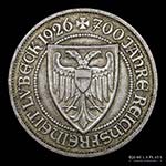 Alemania Weimar. 3 Marks 1926 A. AG.500, ... 