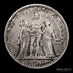 Francia (3º República) 5 Francs 1873A. ... 