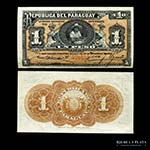 Paraguay. 1 Peso Fuerte 1907. Printed in the ... 